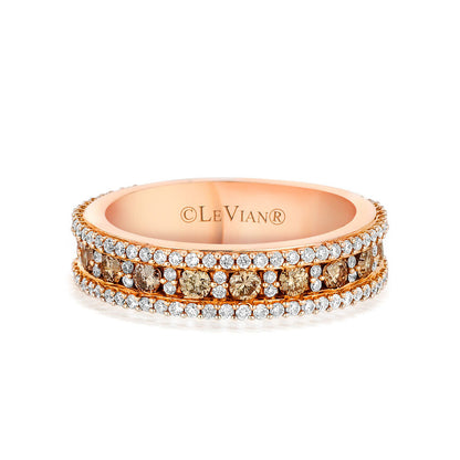 1 cts White Diamond Ring in 14K Rose Gold by Le Vian - BirthStone.com