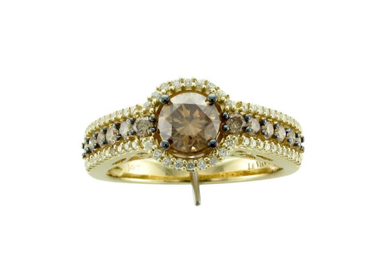 1 1/3 cts Chocolate Diamond Ring in 14K Yellow Gold by Le Vian - BirthStone.com