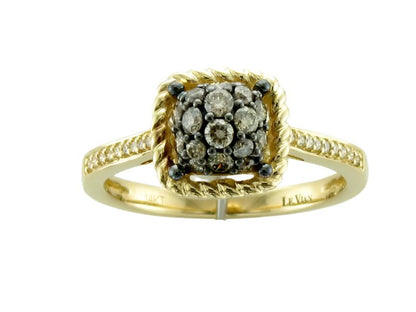 1/2 cts White Diamond Ring in 14K Yellow Gold by Le Vian - BirthStone.com