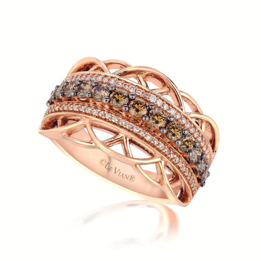 7/8 cts White Diamond Ring in 14K Rose Gold by Le Vian - BirthStone.com