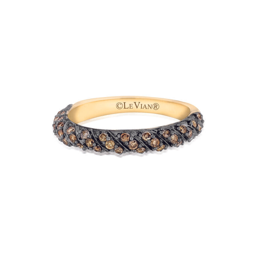 3/8 cts Chocolate Diamond Ring in 14K Yellow Gold by Le Vian - BirthStone.com