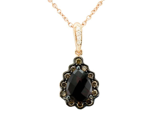 2 1/3 cts Rhodolite Diamond Necklace in 14K Rose Gold by Le Vian - BirthStone.com