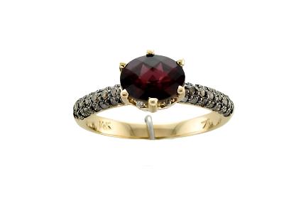 1 3/4 cts Red Rhodolite Cocktail Ring in 14K Yellow Gold by Le Vian - BirthStone.com