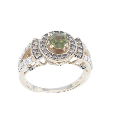 14K YELLOW GOLD DIAMOND YELLOW SAPPHIRE RING