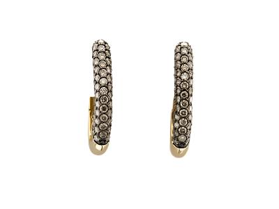 14K YELLOW GOLD DIAMOND  EARRINGS