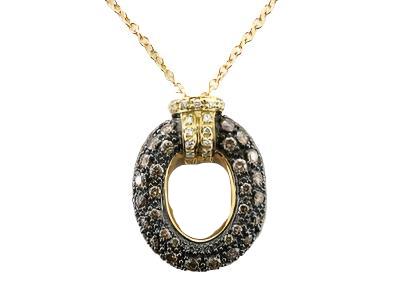 14K YELLOW GOLD DIAMOND  NECKLACE