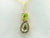 2 1/3 cts Green Amethyst (Prasiolite) Quartz Pendant Necklace in 14K Yellow Gold by Le Vian