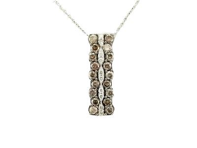 14K WHITE GOLD DIAMOND  PENDANT