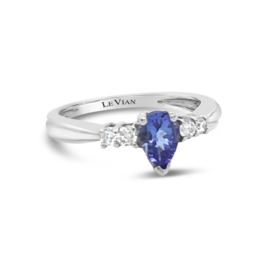 PLATINUM  GOLD DIAMOND Tanzanite RING