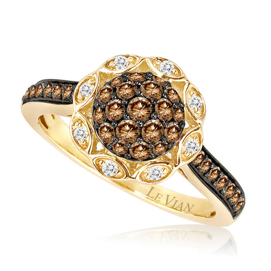 14K YELLOW GOLD DIAMOND  RING