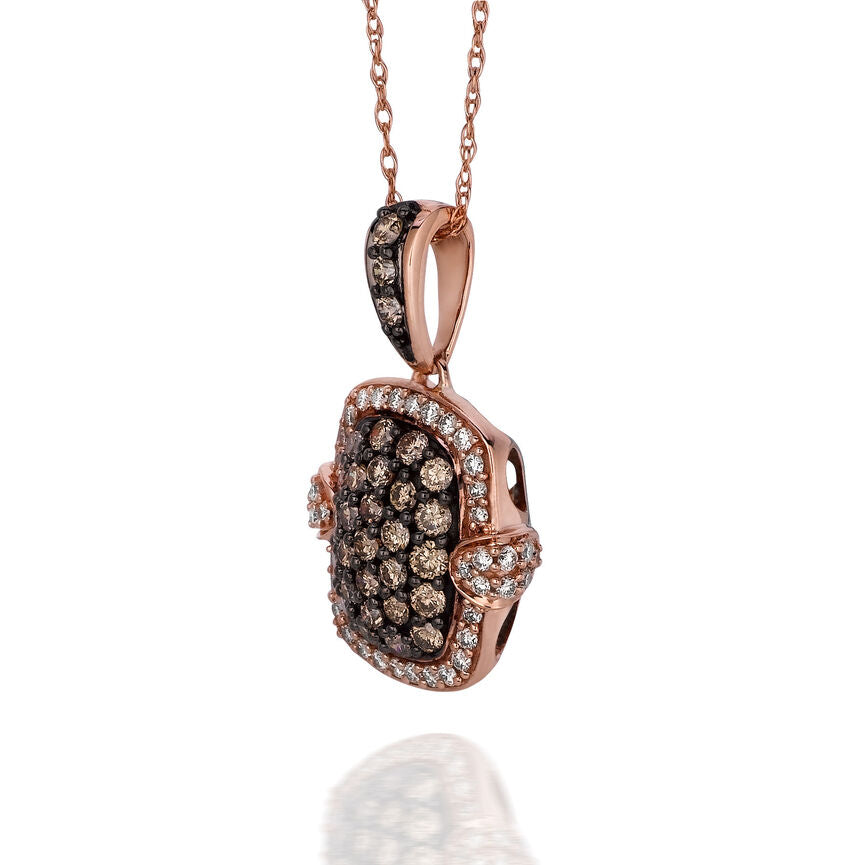 Strawberry Gold Chocolate & Vanilla Diamond Pendant by LeVian – Carter's  Jewel Chest