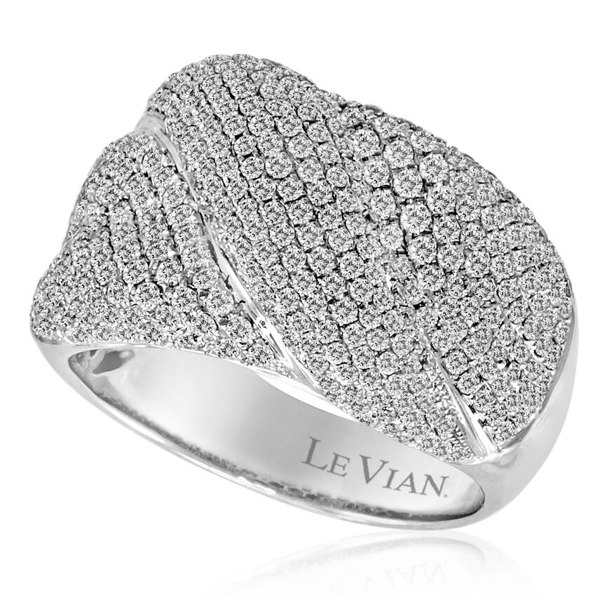 1 2/3 cts White Diamond Band Ring in 18K White Gold by Le Vian - BirthStone.com