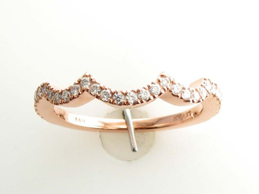 14K STRAWBERRY GOLD DIAMOND  RING