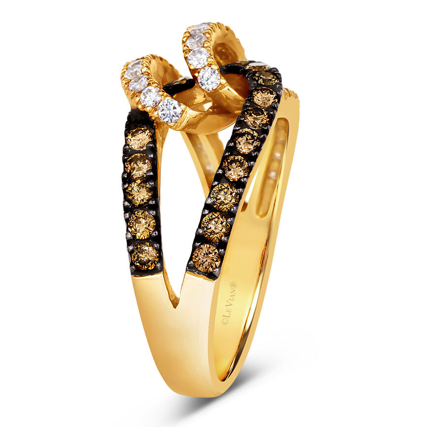 14K YELLOW GOLD DIAMOND  RING