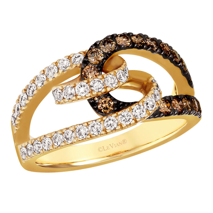 14K YELLOW GOLD DIAMOND  RING