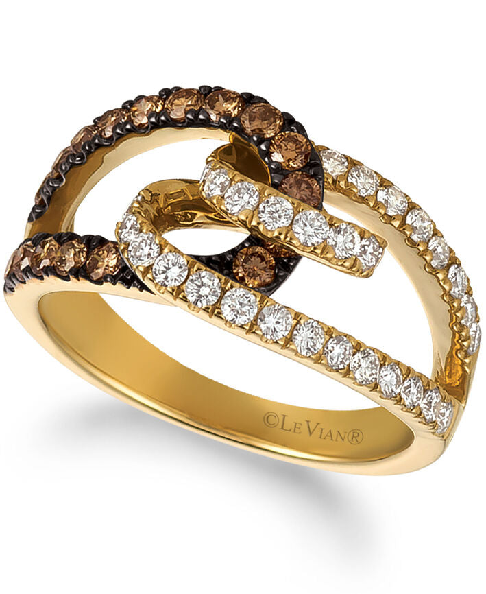 14K YELLOW GOLD DIAMOND  RING