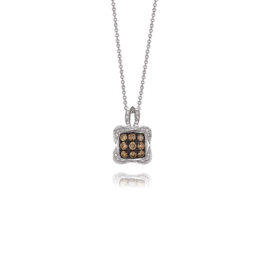 14K WHITE GOLD DIAMOND  PENDANT