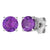 2 cts Purple Amethyst Stud Earrings in 925 Sterling Silver by Le Vian