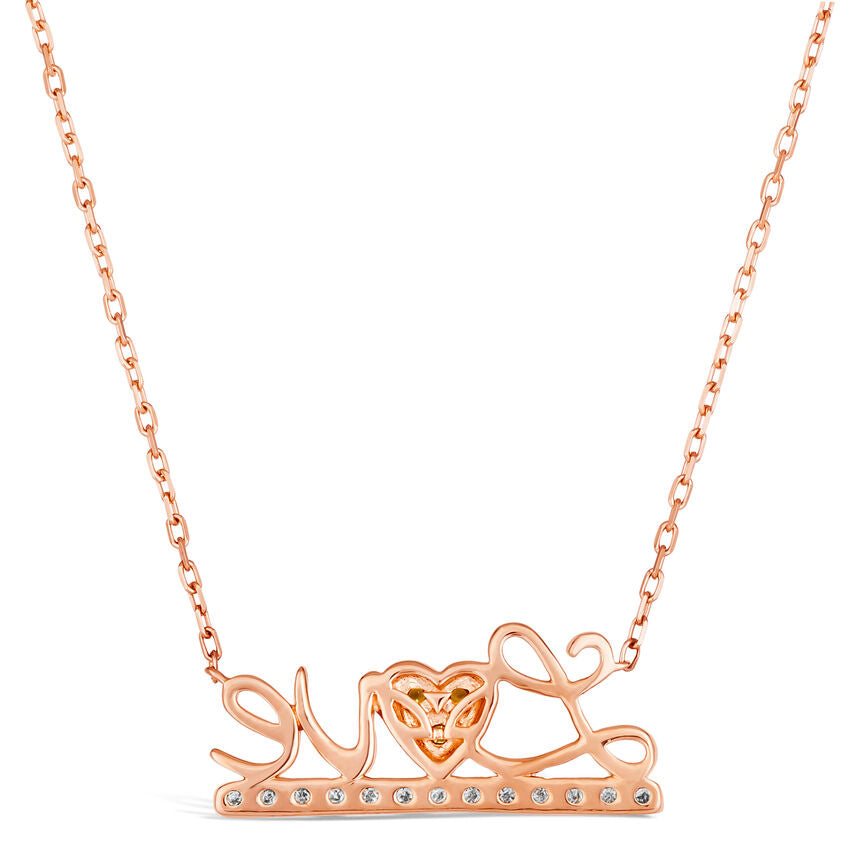 1/4 cts Chocolate Diamond Pendant Adjustable Necklace in 14K Rose Gold by Le Vian - BirthStone.com