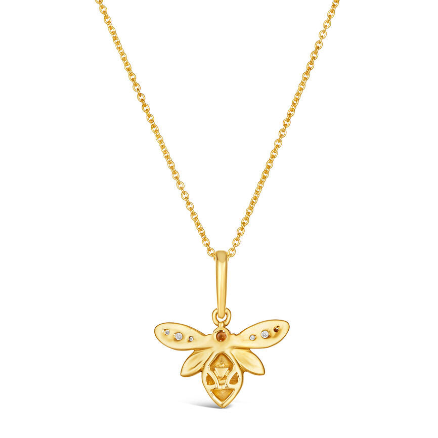 1/8 cts Multicolor Enamel and Diamond 18" Pendant Necklace in 14K Yellow Gold by Le Vian - BirthStone.com