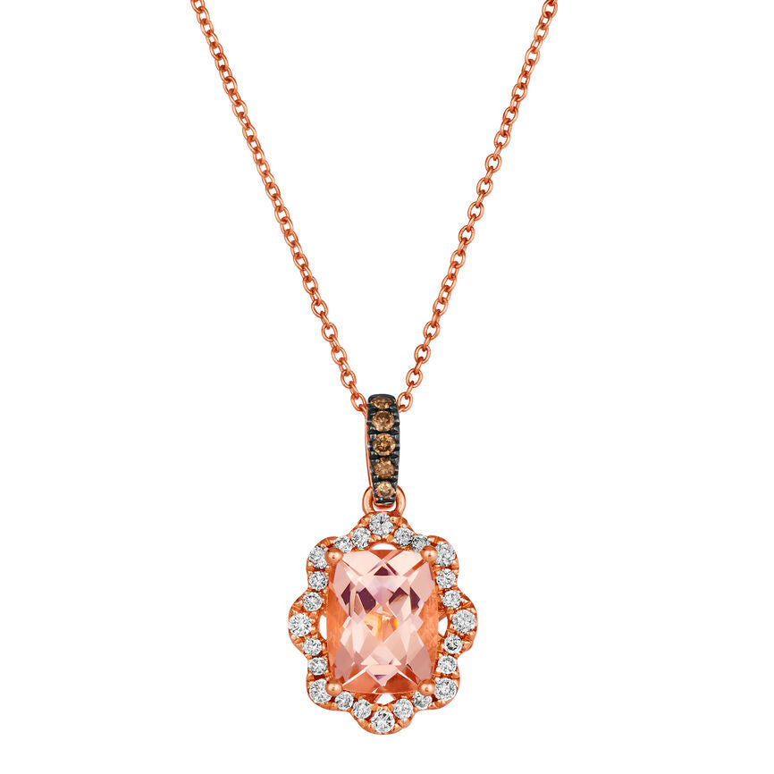 The Pink Morganite Sun Pendant - LeBlanc