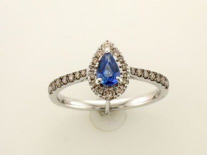Le Vian Ring featuring Blueberry Sapphire Chocolate Diamonds, Nude Diamonds set in 14K White Gold