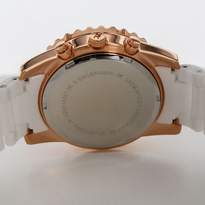 STAINLESS STEEL  GOLD DIAMOND  WATCH