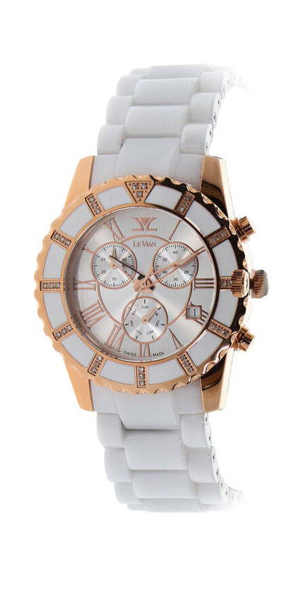 STAINLESS STEEL  GOLD DIAMOND  WATCH