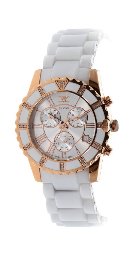 STAINLESS STEEL  GOLD DIAMOND  WATCH