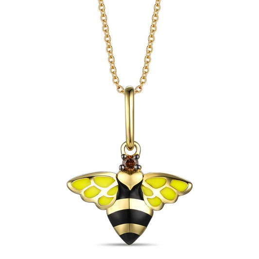 Le Vian Chocolatier Pendant featuring Enamel Chocolate Diamonds set in 14K Honey Gold - BirthStone.com