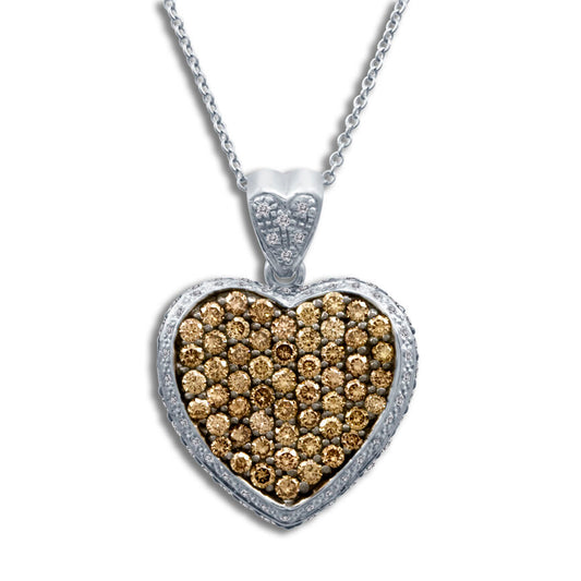 Le Vian Grand Sample Sale Pendant featuring Chocolate Diamonds , Vanilla Diamonds set in 14K Vanilla Gold - BirthStone.com