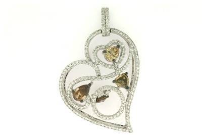 Le Vian Pendant featuring Chocolate Diamonds , Vanilla Diamonds set in 18K Vanilla Gold - BirthStone.com