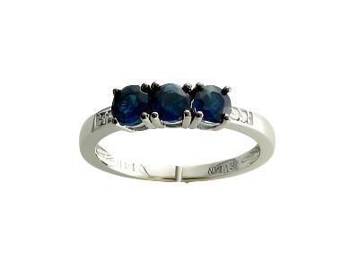 Le Vian Grand Sample Sale Ring featuring Blueberry Sapphire Vanilla Diamonds set in 14K Vanilla Gold - BirthStone.com