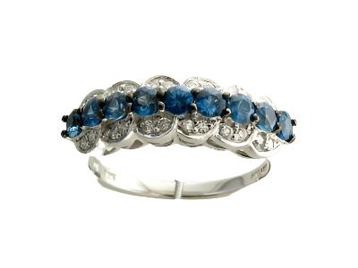 Le Vian Ring featuring Cornflower Sapphire Vanilla Diamonds set in 14K Vanilla Gold - BirthStone.com