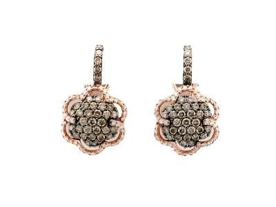 Le Vian Earrings featuring Chocolate Diamonds , Vanilla Diamonds set in 14K Strawberry Gold - BirthStone.com