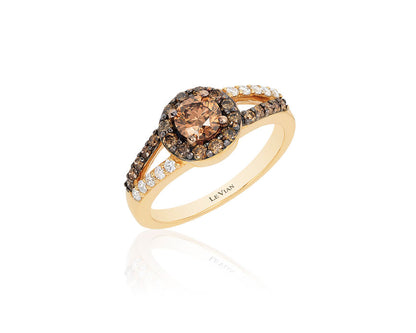 Le Vian Grand Sample Sale Ring featuring Chocolate Diamonds, Vanilla Diamonds set in 14K Yellow Gold - BirthStone.com