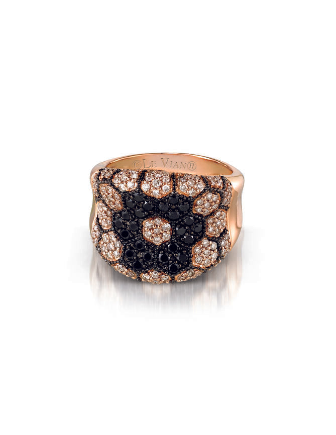 Le Vian Ring featuring Blackberry Diamonds, White Diamonds set in 14K Rose Gold - BirthStone.com