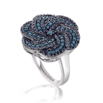 Le Vian Arusha Exotics Ring featuring Blueberry Diamonds, Blackberry Diamonds set in 14K White Gold - BirthStone.com