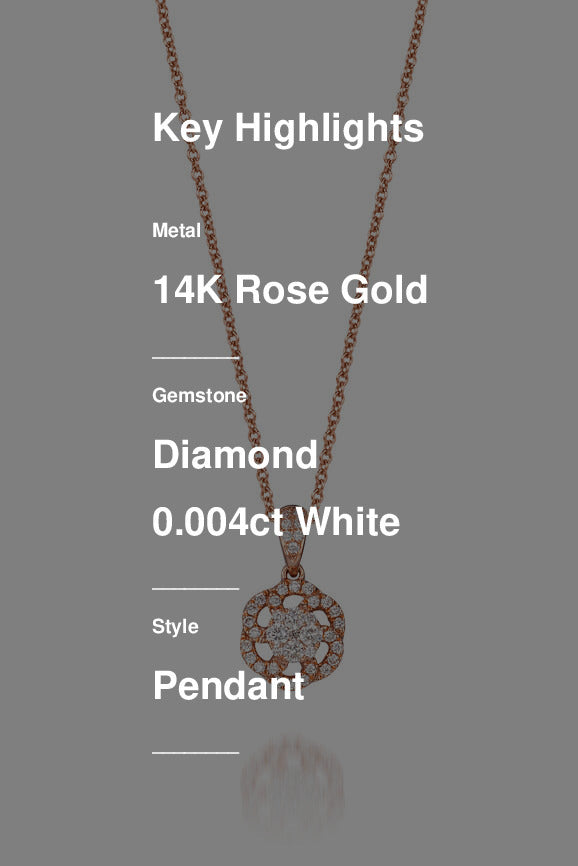 Le Vian Grand Sample Sale Pendant featuring White Diamonds set in 14K Rose Gold