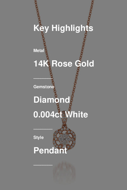 Le Vian Grand Sample Sale Pendant featuring White Diamonds set in 14K Rose Gold