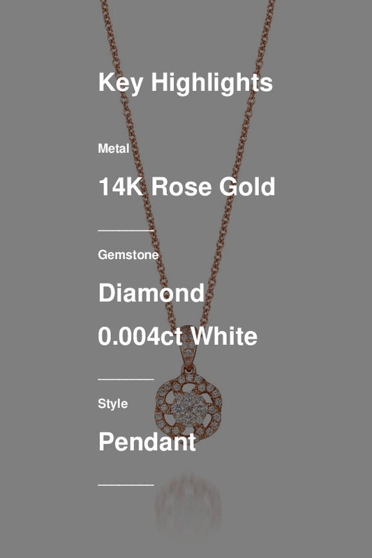 Le Vian Grand Sample Sale Pendant featuring White Diamonds set in 14K Rose Gold