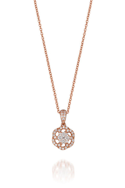 Le Vian Grand Sample Sale Pendant featuring White Diamonds set in 14K Rose Gold - BirthStone.com