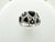 Le Vian Grand Sample Sale Ring featuring White Sapphire, Blackberry Sapphire, Onyx, White Agate set in SLV
