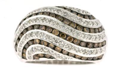 Le Vian Grand Sample Sale Ring featuring Chocolate Diamonds, Vanilla Diamonds set in 14K Vanilla Gold - BirthStone.com