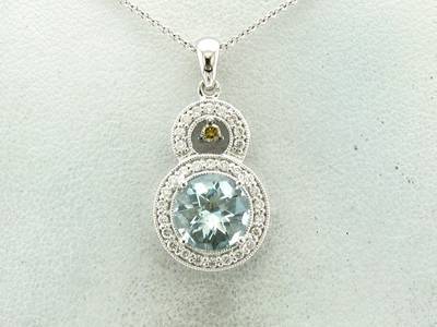 Oval Aquamarine Necklace - Lake – Sunday Island Jewelry