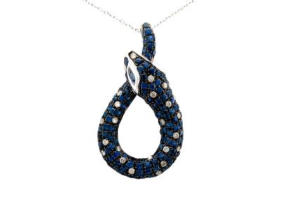 Le Vian Grand Sample Sale Pendant featuring Blueberry Sapphire Vanilla Diamonds set in 14K Vanilla Gold - BirthStone.com