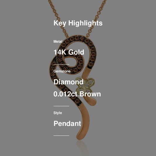 Le Vian Grand Sample Sale Pendant featuring Chocolate Diamonds, Vanilla Diamonds set in 14K Two Tone Gold