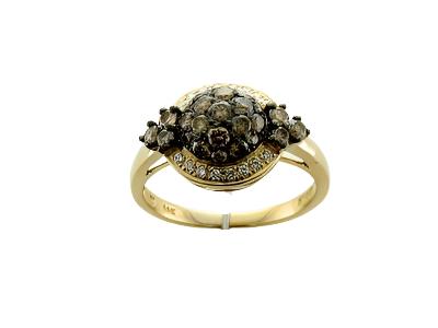 Le Vian Grand Sample Sale Ring featuring Chocolate Diamonds, Vanilla Diamonds set in 14K Honey Gold - BirthStone.com