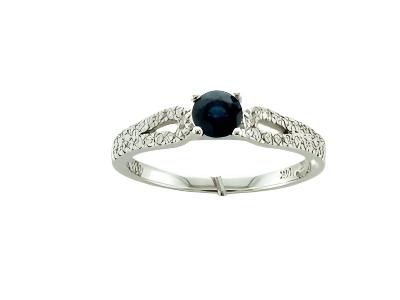 Le Vian Grand Sample Sale Ring featuring Blueberry Sapphire Vanilla Diamonds set in 14K Vanilla Gold - BirthStone.com