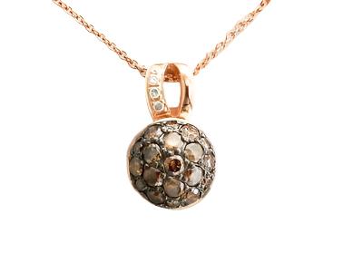 Le Vian Grand Sample Sale Pendant featuring Chocolate Diamonds, Vanilla Diamonds set in 14K Strawberry Gold - BirthStone.com